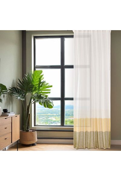 MATMEL Beige Density Background Curtain - Color / Beige - 140X270 cm