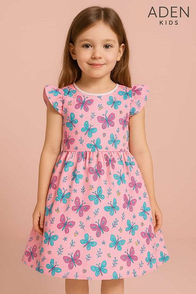 aden kids girl's summer dress