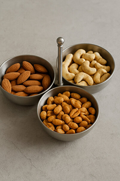 Mirilliahome 3 Compartment Stainless Steel Presentation Bowl – Metal Snack Bowl and Sauce Bowl