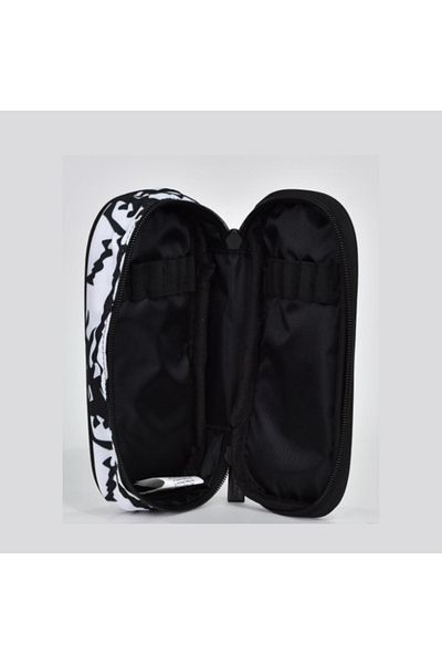 No Fear Pencil Bag 03575 Oval Black White Single Compartment