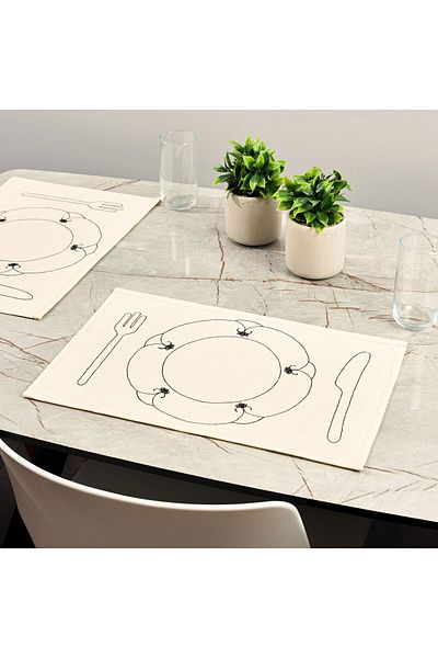 ASPARTAM Senem 2-Piece American Service - Beige - 45X30 cm