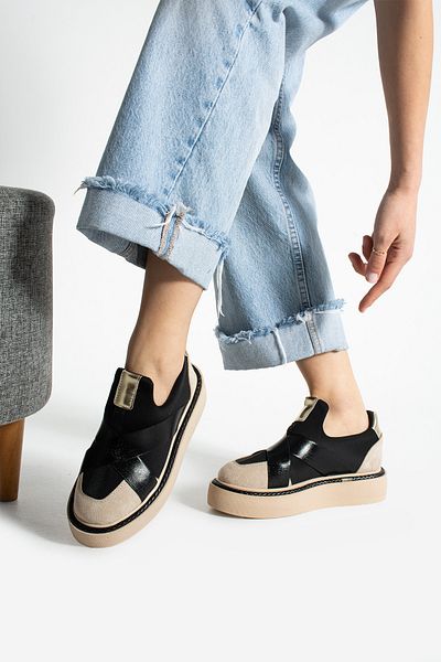 Bayramoğlu Thick Sole Tape Casual Sports Shoes