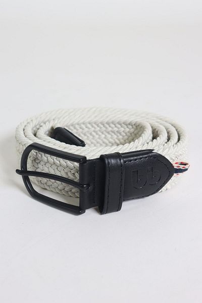 babbelt Elastic Knitted Unisex Belt Ecru