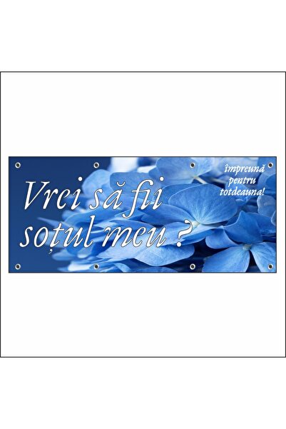 media Banner "Vrei sa fii sotul meu" model 1, 200 x 80 cm