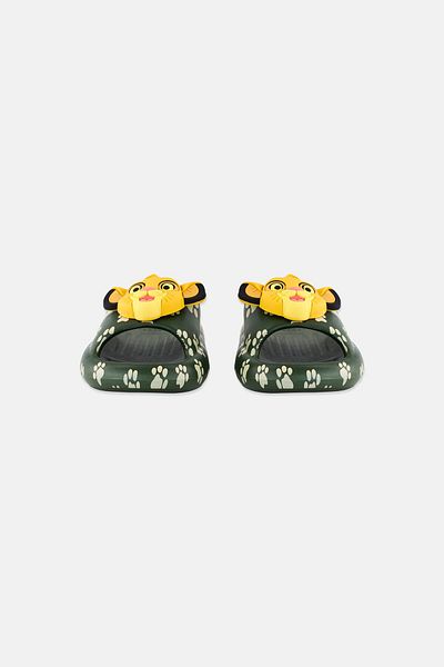Disney Toddlers Boy Slip On Lion King Slides, Olive