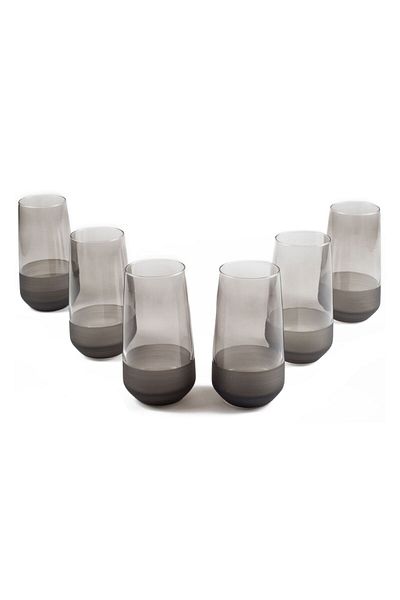 MATMEL Matte 6-Piece Glass - Smoked - 520 ml