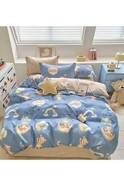 CHIRASO CHIRASO Finet Bedding Set, 6 Pieces, Sheet 240x250, Quilt 200x230, 4 Pillowcases, Print