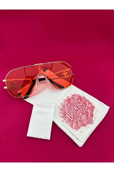 BRIDEIST WEDDING CO Shield Pink Glasses |   Pink Casual Modern Glasses |   Cool Glasses