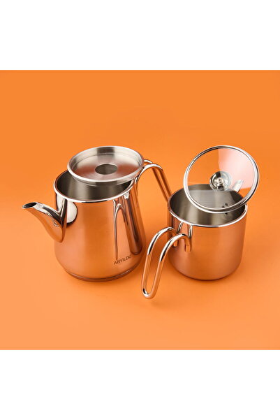 MATMEL Alya Teapot Set - Gray - 1.75 Lt + 1 Lt