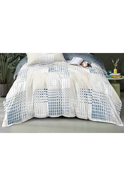 CHIRASO CHIRASO Finet Bedding Set, 4 Pieces, Sheet 140x200, Duvet Cover 160x200, 2 Pillowcases, with print
