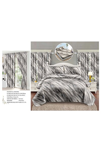 CHIRASO CHIRASO FINET Bedding Set, 6 Pieces with Drapery, Sheet 140x200, Quilt 160x200