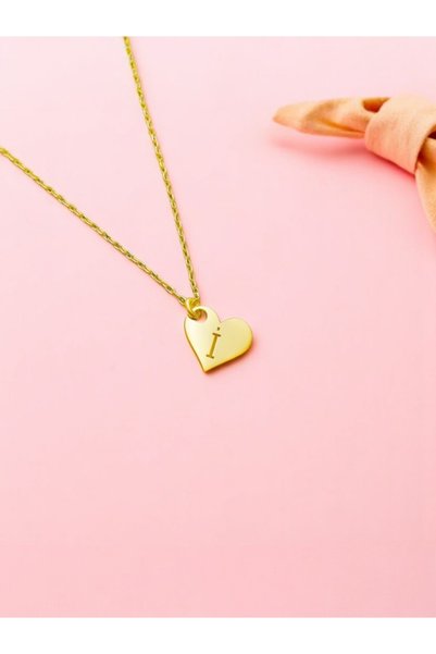 LITTLELUXE Kişiye Özel Harfli Kalp Kız Çocuk Kolyesi Gümüş, Çocuk Gümüş Kolye...