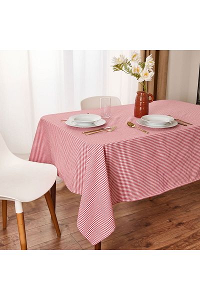 MATMEL Gingham Tablecloth - Red - 140X200 cm