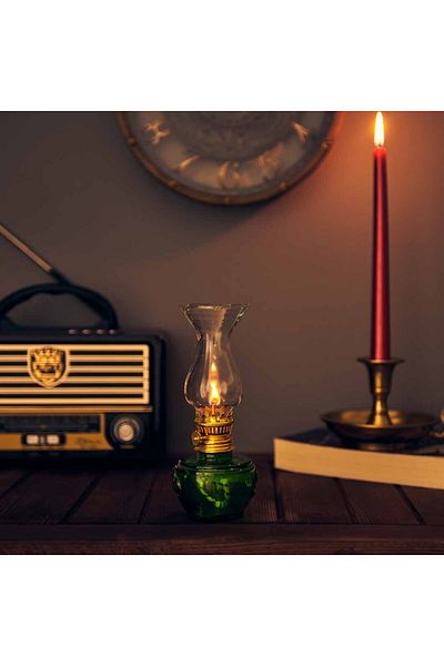 Retro مصباح غاز تايم فينتاج - أخضر