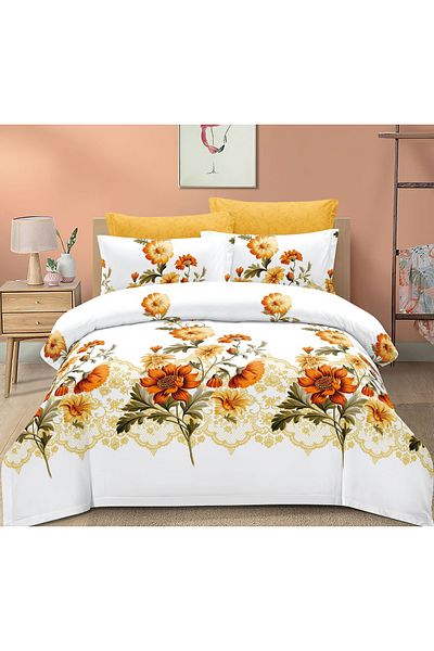 CHIRASO CHIRASO Finet Bedding Set, 6 Pieces, 2 Persons, Sheet 245x250, Quilt 200x230, 4 Pillowcases, Print