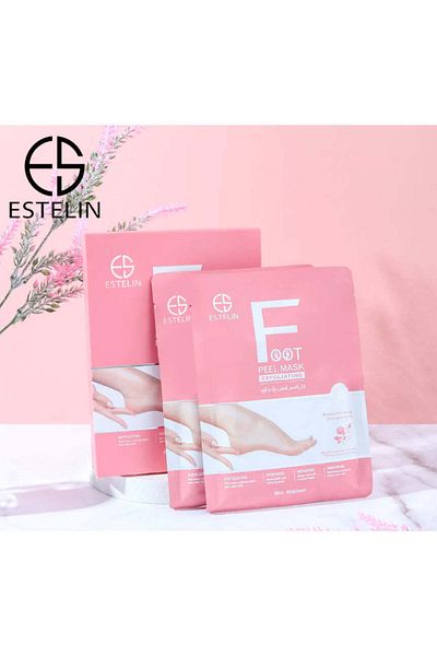 ESTELİN Rose exfoliating foot peel mask 40g*2 pairs