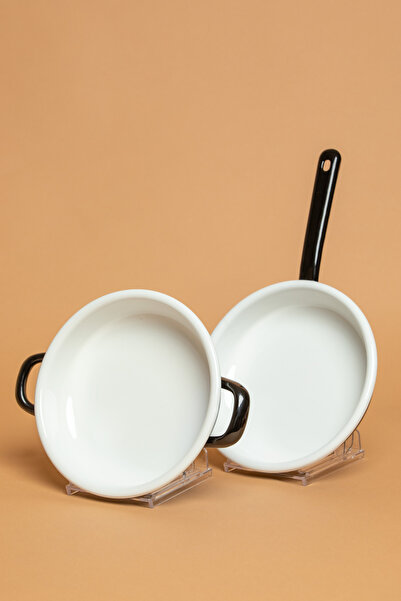 EBUTAY Velluto Nero 2-Piece Black Sauce Set with Handles and Handles