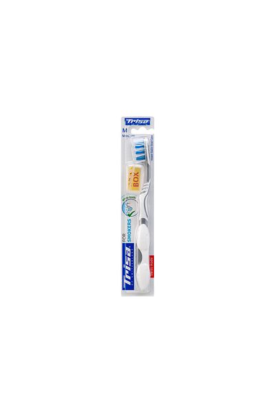 Trisa For Smokers Manual Toothbrush Medium, 637645 Grey