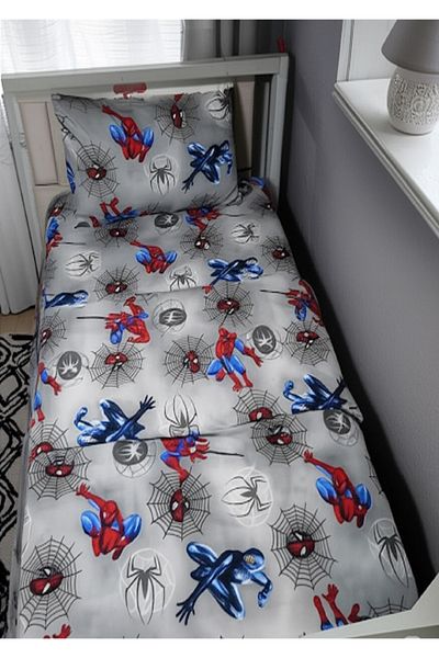 LaLiva Children's Duvet Cover Set Single Size with Elastic Sheet
