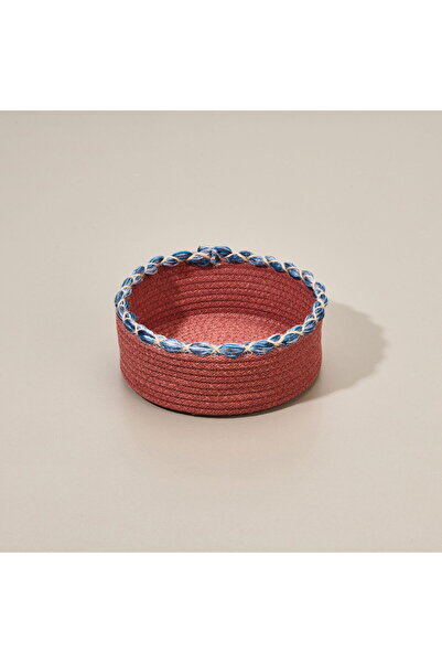 ASPARTAM Colorful Knitted Drawstring Basket - Colorful - 21X7 cm