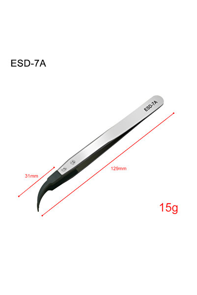 Choice5 esd-7A LEFAVOR Anti-Static plastic Tweezers Stainless Steel Industria...
