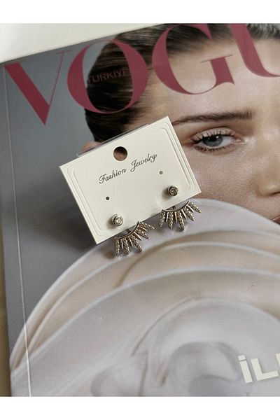 shop Silver Nova Earrings with Zircon Stone