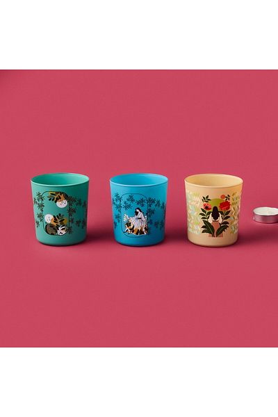 Rakle Secret Garden 3-Piece Candle Set - Colorful - 100 Gr