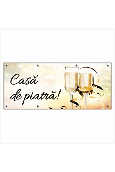 media Banner "Casa de piatra" model 2, 150 x 60 cm