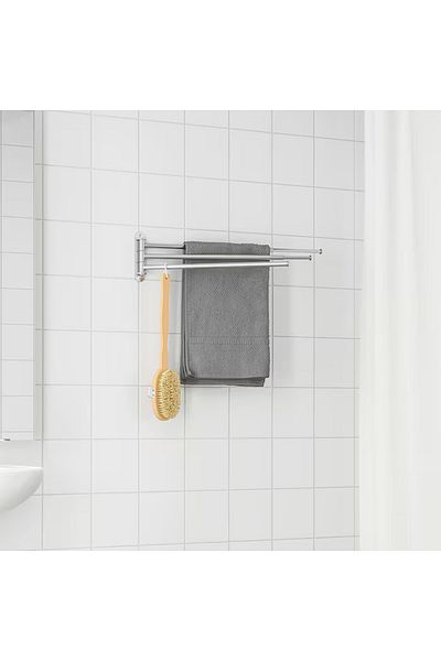 IKEA Towel holder 3 bars, stainless steel