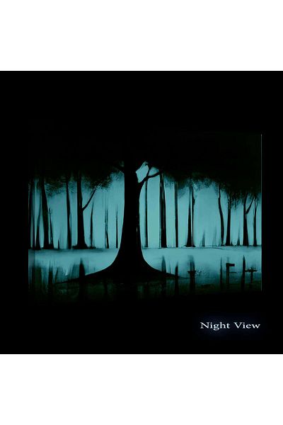 startonight Tablou DualView Startonight Copac Rosu , luminos in intuneric, 60 x 90 cm