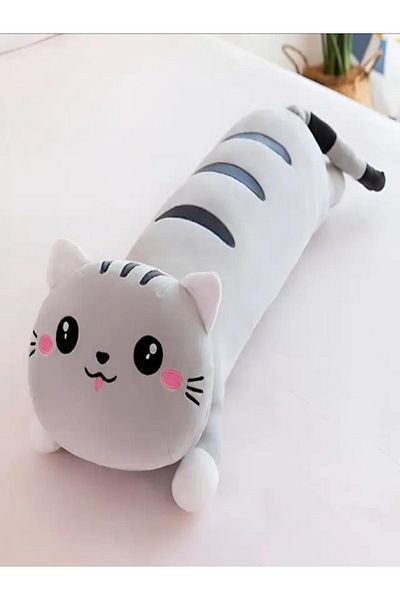 rexa Cat Soft Stuffed Plush sleeping Pillow Toy 20x20x65 cm