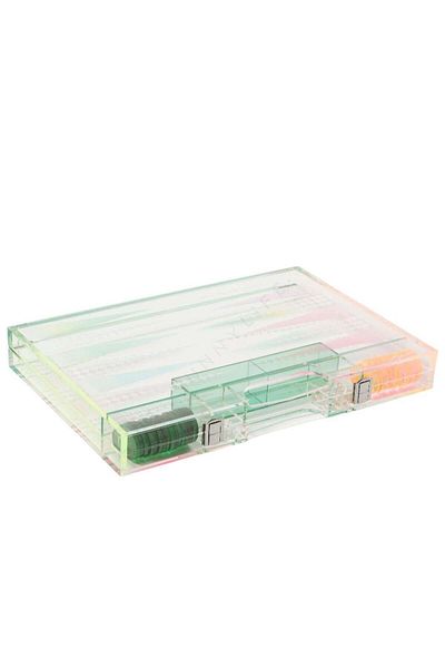 SunnyLife SUNNY LIFE Ombre Lucite Backgammon Sherbert