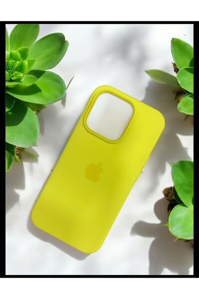 MERKEZAKSESUAR iPhone 14 Pro max Lansman tasarım logolu esnek silikon kılıf