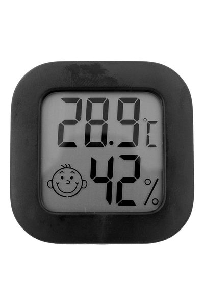 OEM Statie Meteo Pentru Interior, Higrometru Si Termometru, Plastic, Negru