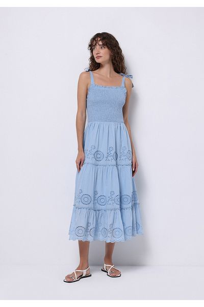 Colin's Regular Fit Women's Blue Dress