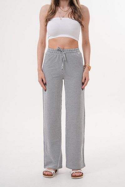 Laressi Lace-Up Striped Trousers