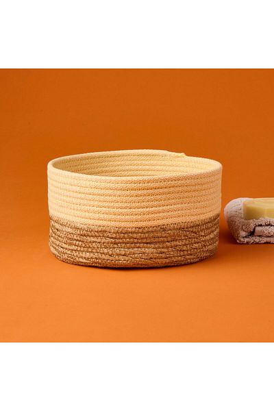 ASPARTAM Living Sun Madness Decorative Basket - Beige / Brown - 20X10 cm