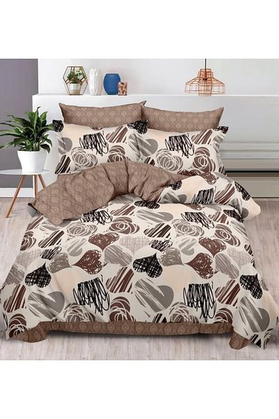 chiraso CHIRASO Finet Bedding Set, 6 Pieces, Sheet 240x250, Quilt 200x230, 4 Pillowcases, Print