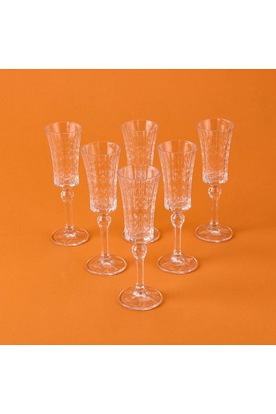 MATMEL Paofa 6-Piece Glass Crystal Glass - Clear - 450 ml