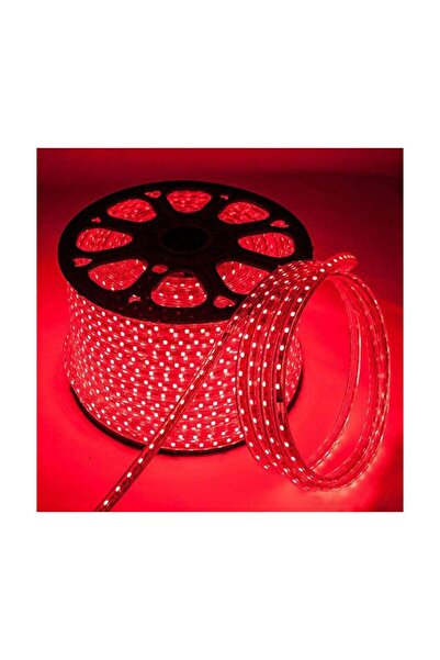 Adrift Kırmızı Şerit Led Işık 12v Adaptör Tak Çalıştır 5 Metre