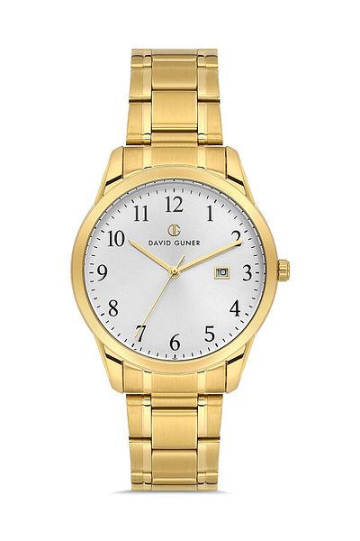 DAVID GUNER Sari Coated White Dial Men's Watch Dg-8778Ga-B1
