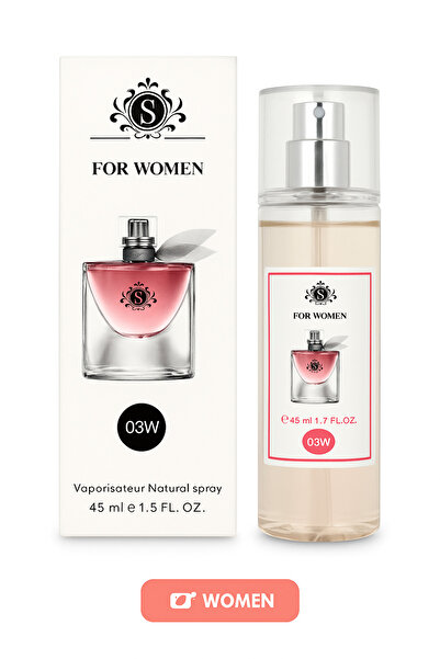 MAQYA KOZMETİK S&S Özel Kadın Parfümü 45 Ml W03 12 Saate Kadar Kalıcı