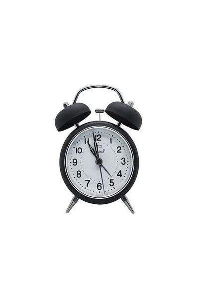 dojana Silent Steel Alarm Clock with Twin Bell