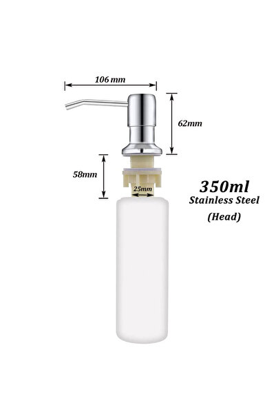 Choice مجموعة أنبوب تمديد موزع الصابون المصنوع من الفولاذ المقاوم للصدأ باللو...