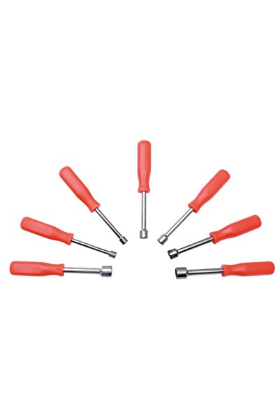 flores Σετ κατσαβιδιών με υποδοχή, πορτοκαλί, 5 - 12 mm, 7 τεμάχια / σετ