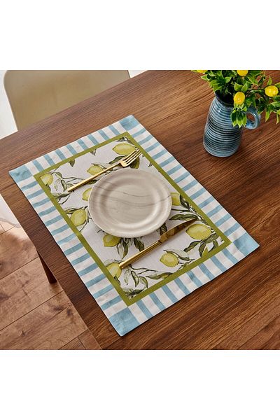 MATMEL Lime Cello Elvid 2-Piece American Service - Colored - 35X50 cm