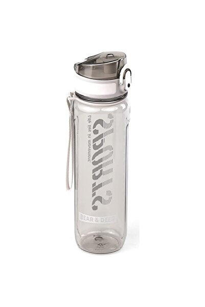 Bear & Deer Bear&Deer Automatic Lid Transparent Gray Flask 650 ml - Mt0028-01