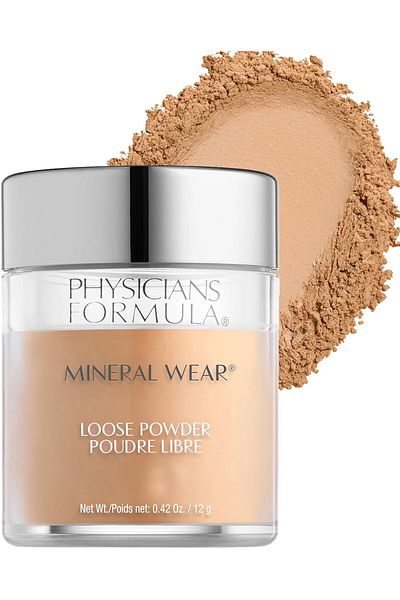 Physicians Formula Mineral Wear Talc-free Loose Face Powder Spf 16 Medium Beige, Dermatologist Tested
