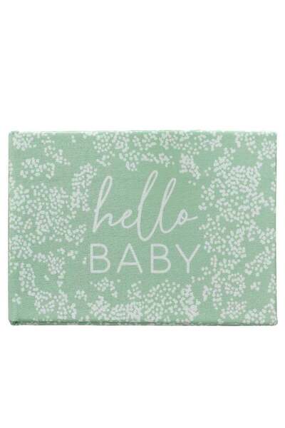 Ginger Ray ألبوم صور Hello Baby من الكتان لذكريات وتذكارات الطفل