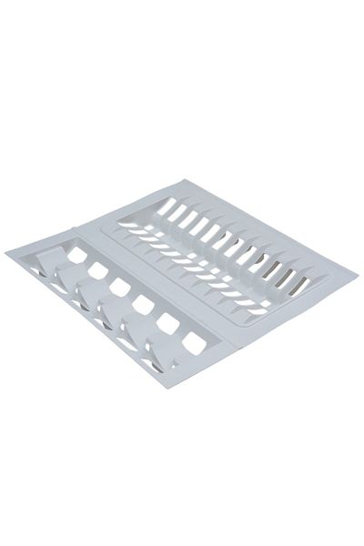 Adilon Drawer Plate Holder and Bowl Organizer White (3cm Can Be Cut from Side to Side, 6cm Can Be Cut from Side to Side) 44X48 cm